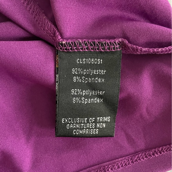 Purple dress with elastic waist and adjustable straps in EUC. Size M. - Picture 9 of 9